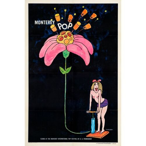 865. One Sheet (27" x 41"); Very Fine on Linen ### MONTEREY POP (1968)