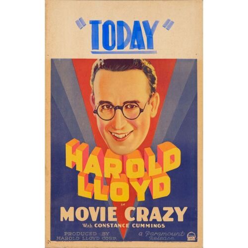 871. Window Card (14" x 22"); Very Fine- ### MOVIE CRAZY (1932)