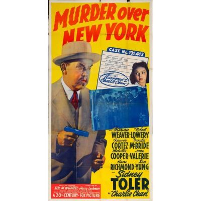 876. Three Sheet (41" x 80"); Very Fine+ Folded ### MURDER OVER NEW YORK (1940)