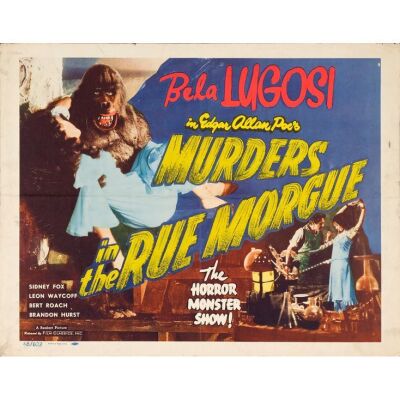877. Half Sheet (22" x 28"); Fine+ Folded ### MURDERS IN THE RUE MORGUE (R-1948)