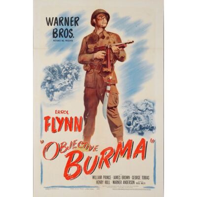 910. One Sheet (27" x 41"); From The Royal Theatre Collection; Very Fine+ Folded ### OBJECTIVE, BURMA! (1945)