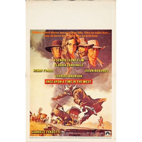 911. Window Card (14" x 27"); Fine Folded ### ONCE UPON A TIME IN THE WEST (1968)