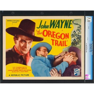 913. Title Lobby Card (11" x 14"); CGC-Graded 7.0; Fine+ ### THE OREGON TRAIL (1936)