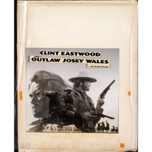 923. Original Studio Mock-Up Poster Artwork (22" x 28"); International Style Six Sheet; Fine+ ### THE OUTLAW JOSEY WALES (1976)