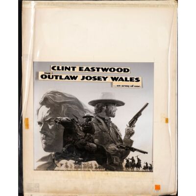 923. Original Studio Mock-Up Poster Artwork (22" x 28"); International Style Six Sheet; Fine+ ### THE OUTLAW JOSEY WALES (1976)
