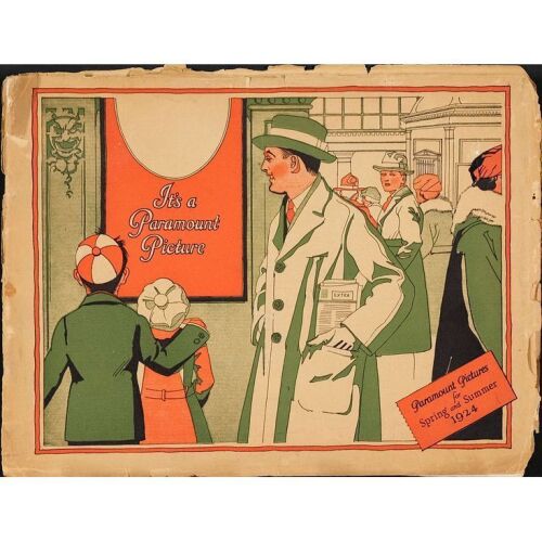 927. Softcover Exhibitor's Book (13" x 10""); Spring and Summer 1924; Fine+ ### PARAMOUNT EXHIBITOR'S BOOK (1924)