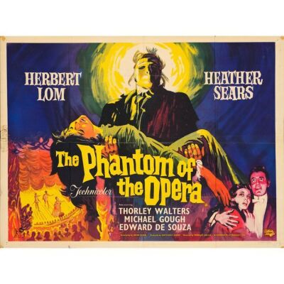 936. British Quad (40" x 30"); Country-of-Origin; Fine- Folded ### THE PHANTOM OF THE OPERA (1962)