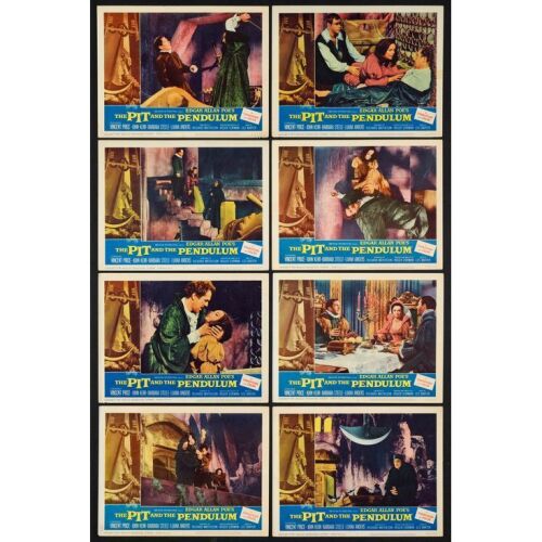 942. Lobby Card Set (8) (11" x 14"); Very Fine- ### THE PIT AND THE PENDULUM (1961)