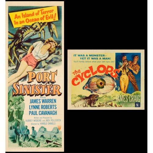 947. Insert and Half Sheet (14" x 36", 22" x 28"); Very Fine- Folded ### PORT SINISTER / CYCLOPS, THE (1953 / 1957)