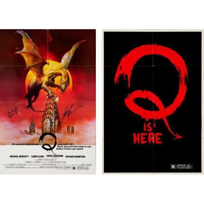 964. One Sheets (2) (28" x 40", 27" x 41") (JSA COA); Regular and Advance; Very Fine Folded ### Q: THE WINGED SERPENT (1982)