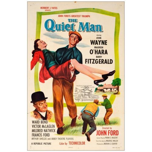 966. One Sheet (27" x 41"); Fine+ Folded ### THE QUIET MAN (R-1957)