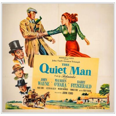 967. Six Sheet (81" x 81"); Very Fine- on Linen ### THE QUIET MAN (1952)