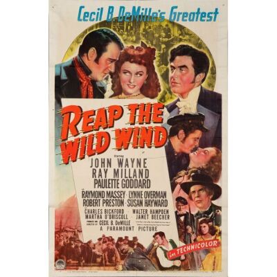 972. One Sheet (27" x 41"); From The Royal Theatre Collection; Style B; Very Fine- Folded ### REAP THE WILD WIND (1942)