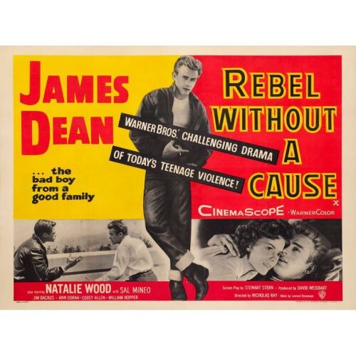 974. British Quad (40" x 30"); Very Fine- on Linen ### REBEL WITHOUT A CAUSE (1956)