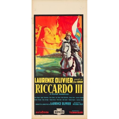 983. Italian Locandina (13" x 28"); Very Fine Folded ### RICHARD III (1956)
