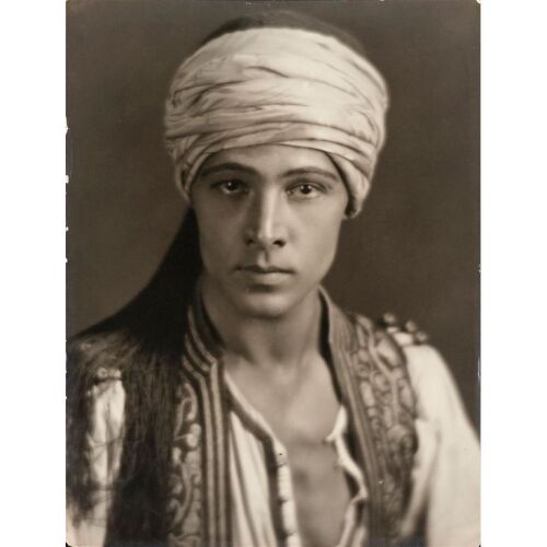 999. Vintage Original Oversized B&W Matte Photograph (10" x 14"); From the Donna Hill Collection; Very Fine+ ### RUDOLPH VALENTINO (1921)