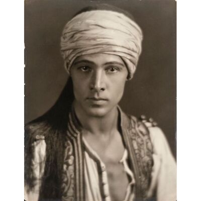 999. Vintage Original Oversized B&W Matte Photograph (10" x 14"); From the Donna Hill Collection; Very Fine+ ### RUDOLPH VALENTINO (1921)