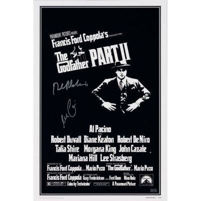 1005. Mini Poster (16" x 24") Signed by Robert De Niro and Al Pacino (Beckett COA); Very Fine+ Rolled ### THE GODFATHER PART II (1974)