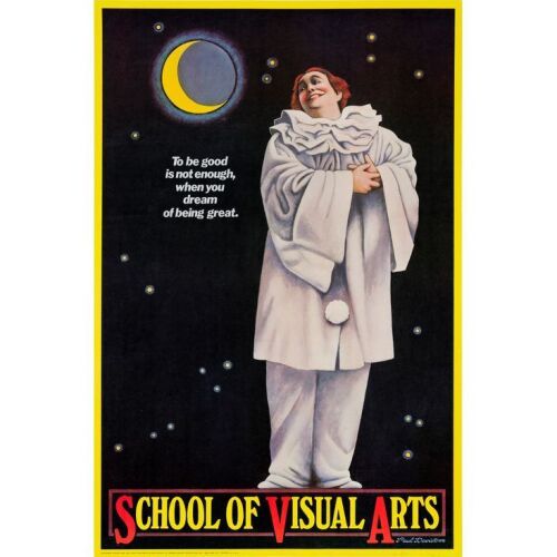1017. New York Subway Advertising Poster (24" x 36") Signed by Paul Davis; Very Fine+ on Linen ### SCHOOL OF VISUAL ARTS (1980)
