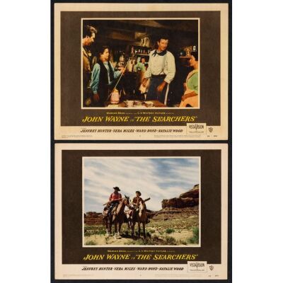 1020. Lobby Cards (2) (11" x 14"); Very Fine ### THE SEARCHERS (1956)