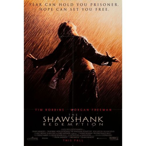1024. One Sheet (27" x 40"); Advance; Very Fine+ Folded ### THE SHAWSHANK REDEMPTION (1994)