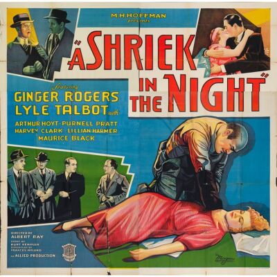 1032. Six Sheet (80" x 80"); Stone Lithograph; Fine Folded ### A SHRIEK IN THE NIGHT (1933)