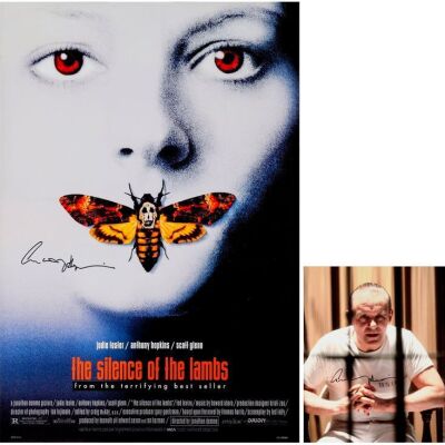 1033. Reproduction Poster, Commercial Color Print (24" x 35.5", 16" x 20") Signed by Anthony Hopkins (2) (Beckett COA); Very Fine+ ### THE SILENCE OF THE LAMBS (1991)