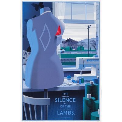 1034. Limited Edition Screen Print (24" x 36"); Hand-Numbered Limited Edition Print (Metallic Ink Variant) #108/250; Very Fine+ Rolled ### THE SILENCE OF THE LAMBS (2020)