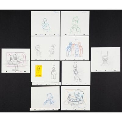 1037. Animation Drawing Original Art (10) (13" x 11"); Very Fine ### THE SIMPSONS (Various Years)