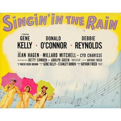 1040. Deluxe Title Lobby Card (11" x 14"); Deluxe Set Title Lobby Card; Very Fine- ### SINGIN' IN THE RAIN (1952)