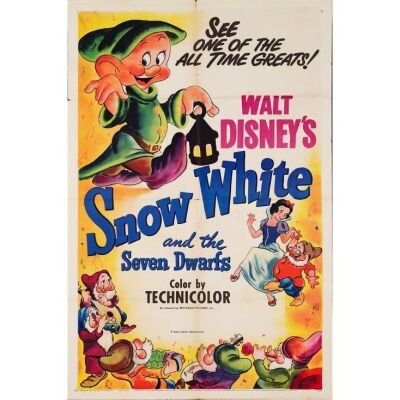 1047. One Sheet (27" x 41"); Style A; Fine Folded ### SNOW WHITE AND THE SEVEN DWARFS (R-1951)