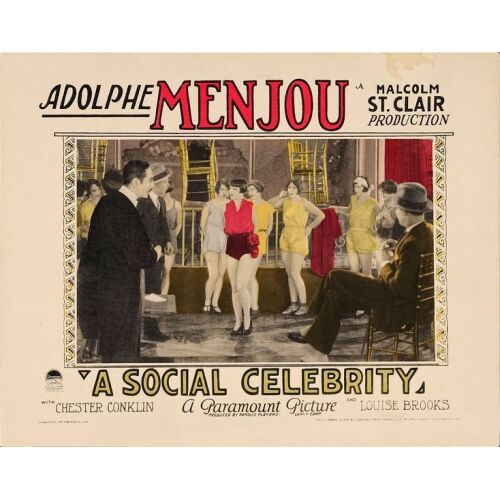 1048. Lobby Card (11" x 14"); Featuring Louise Brooks; Fine ### A SOCIAL CELEBRITY (1926)