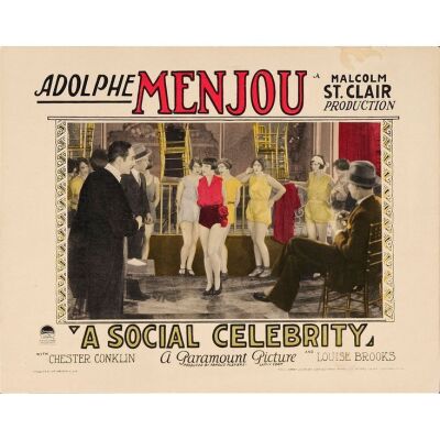 1048. Lobby Card (11" x 14"); Featuring Louise Brooks; Fine ### A SOCIAL CELEBRITY (1926)