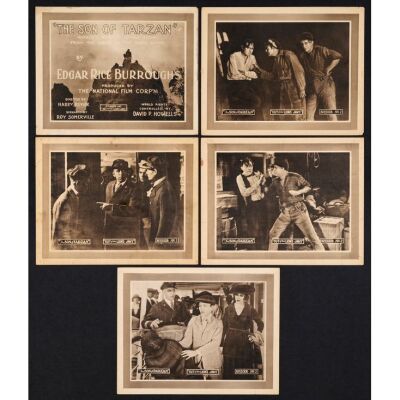 1052. Title Lobby Card and Lobby Cards (4) (11" x 14"); From the Bradleigh Vinson Collection; Episode No. 2: "Out of the Lion's Jaws"; Fine- ### THE SON OF TARZAN (1920)