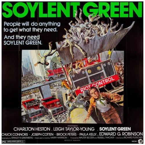 1055. Six Sheet (81" x 81"); Full-Bleed; Very Fine Folded ### SOYLENT GREEN (1973)