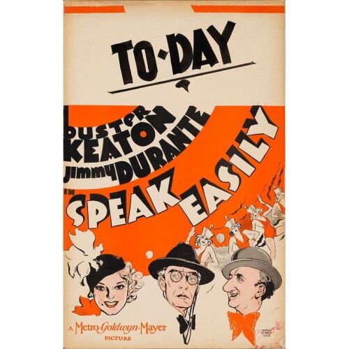 1057. Window Card (14" x 22"); Fine+ ### SPEAK EASILY (1932)