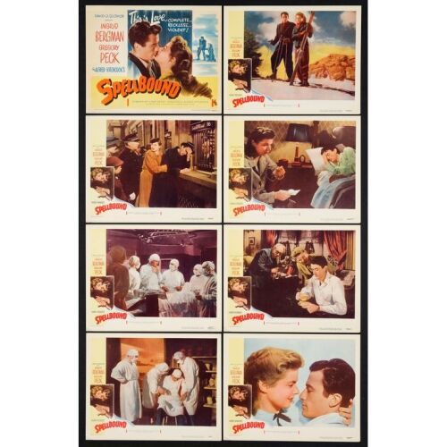 1059. Lobby Card Set (8) (11" x 14"); Very Fine ### SPELLBOUND (R-1949)