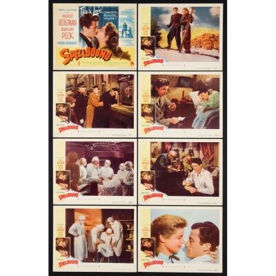 1059. Lobby Card Set (8) (11" x 14"); Very Fine ### SPELLBOUND (R-1949)