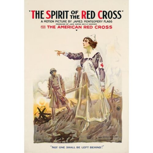 1062. One Sheet (28" x 41"); Stone Lithograph; Very Fine+ on Linen ### THE SPIRIT OF THE RED CROSS (1918)