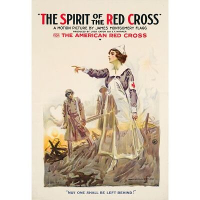 1062. One Sheet (28" x 41"); Stone Lithograph; Very Fine+ on Linen ### THE SPIRIT OF THE RED CROSS (1918)