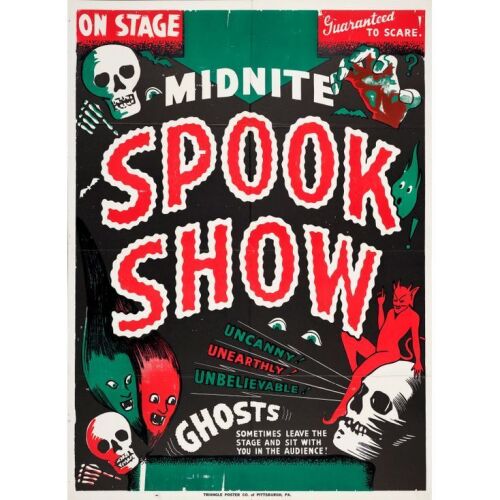 1064. Oversized Theatrical Poster (42" x 56"); Very Fine+ Folded ### SPOOK SHOW (c.1945)