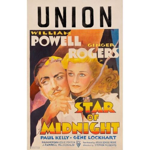 1071. Window Card (14" x 22"); From the Donna Hill Collection; Very Good- on Paper ### STAR OF MIDNIGHT (1935)