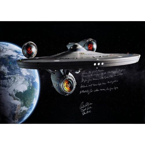 1072. Oversized Print (47" x 33") Signed by William Shatner (Beckett COA); Very Fine+ Rolled ### STAR TREK FRANCHISE (1966 - Present)