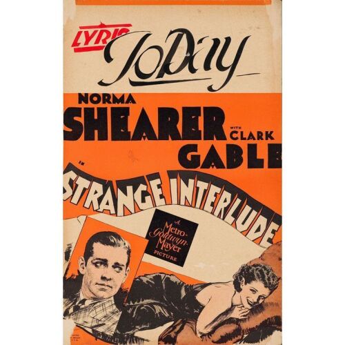 1111. Window Card (14" x 22"); Fine+ ### STRANGE INTERLUDE (1932)