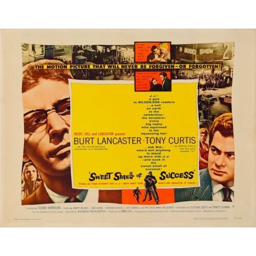 1121. Half Sheet (22" x 28"); Style B; Very Fine+ on Linen ### SWEET SMELL OF SUCCESS (1957)