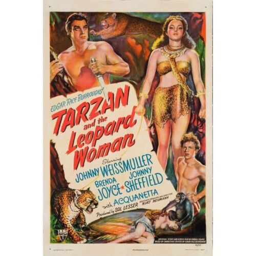1131. One Sheet (27" x 41"); From the Bradleigh Vinson Collection; Style A; Very Fine on Linen ### TARZAN AND THE LEOPARD WOMAN (1946)