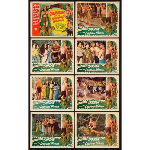 1132. Lobby Card Set (8) (11" x 14"); From the Bradleigh Vinson Collection; Fine ### TARZAN AND THE LEOPARD WOMAN (1946)