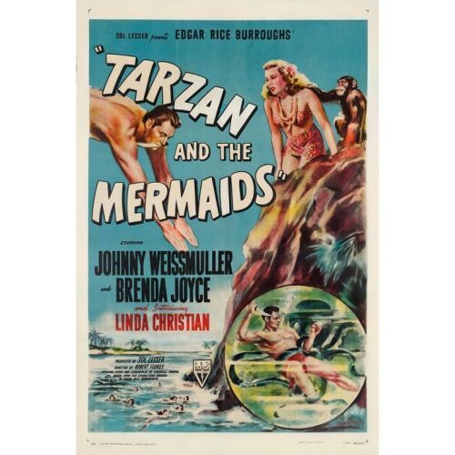 1133. One Sheet (28" x 41"); From the Bradleigh Vinson Collection; Style A; Fine on Linen ### TARZAN AND THE MERMAIDS (1948)