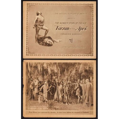 1140. Title Lobby Card, Lobby Card (11" x 14"); From the Bradleigh Vinson Collection; Fine+ ### TARZAN OF THE APES (1918)
