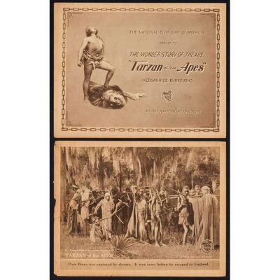 1140. Title Lobby Card, Lobby Card (11" x 14"); From the Bradleigh Vinson Collection; Fine+ ### TARZAN OF THE APES (1918)